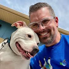 Cole The Deaf Dog and Christopher Hannah