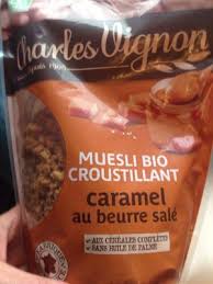 Muesli Bio Croustillant Caramel Au Beurre Sale Charles Vignon Points Ww