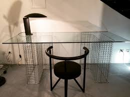 Akira table basse en verre et chene prix promo habitat 350 00 ttc oak table aluminum furniture furniture. Bureau Metal Et Verre Annees 80 Ed Habitat Paul Bert Serpette