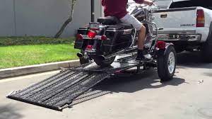 Loading The Alpha Sport Motorcycle Trailer Youtube
