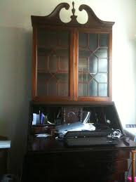 J B Van Sciver Co Secretary Desk With 2377 Imprinted On