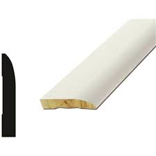 Hide unsightly gaps that exist between walls and doors or windows when using this colonial casing. American Wood Moulding Part 713 Pfj8 American Wood Moulding Wm713 9 16 In X 3 1 4 In X 96 In Wood Primed Finger Jointed Pine Base Moulding Floor Moulding Home Depot Pro