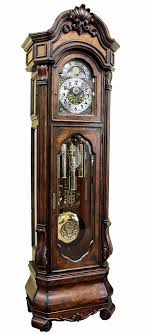 This Custom Built Grandfather Clock Offers All Of The Features On The Most Expensive Clocks In A Stun Antique Grandfather Clock Grandfather Clock Vintage Clock