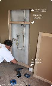Project Basement Makeover Hiding Our Water Shut Off Valve The House Of Smiths Basement Makeover Diy Basement Basement Remodeling