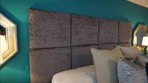 Diy contemporary upholstered headboard under $30. Diy Upholstered Headboard No Sew Youtube