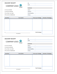 delivery receipt templates at allbusinesstemplates com