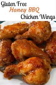 Best Honey Bbq Chicken Wings Gluten Free Recipe Honey Bbq Chicken Wings Chicken Wing Recipes Gluten Free Chicken Wings