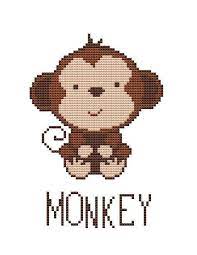 The letters are from kooler design studio item 3688: Cross Stitch Baby Patterns Safari Nursery Monkey Xstitch Etsy In 2021 Cross Stitch Baby Baby Cross Stitch Patterns Nursery Cross Stitch