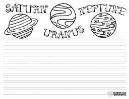 To download our free planet and solar system coloring pages, click on the picture of the planet or solar system you'd like to color. Solar System Worksheets Superstar Worksheets