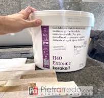 Colla H40 Extreme Kerakoll A+B. Gel-Adesivo ibrido strutturale multiuso  extra flessibile per pietra, ceramica, grès ecc
