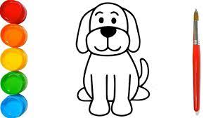 Kids basic how to draw a dog. Drawing Of A Dog Kids Novocom Top