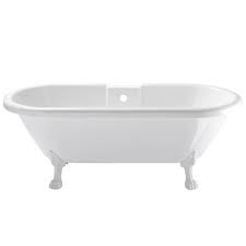 Baignoire Ilot L 175x L 80 Cm Blanc Charleston Pieds Patte De Lion Leroy Merlin Baignoire Baignoire Patte De Lion Blanc