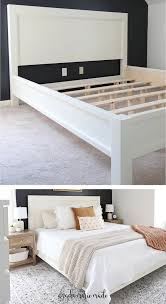 Here are diy platform bed ideas you're going to love they show you how to build a durable platform bed step by step. Diy Bed Frame Angela Marie Made