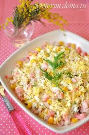 рецепт салат с крабовыми палочками и кукурузой и пекинской капустой Salat Iz Krabovyh Palochek S Kukuruzoj Recept S Izobrazheniyami Eda Salaty Kulinariya
