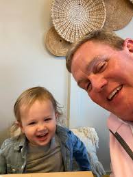 Fun times! We celebrated my daughter's birthday over the weekend, but my  grandson Rhys and I had our little party off to the side! I tried to get  him to believe we