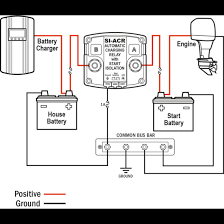 Battery charging threshold voltage by dropping the required amount of supply voltage to the relay coil. Blue Sea Systems Si Acr Automatic Charging Relay 12 24v Dc 120a