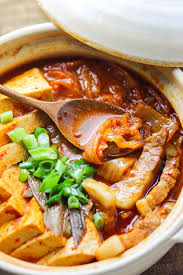 Pork Belly Kimchi Stew Spice The Plate Recipe Pork Belly Pork Stew Recipes Kimchi Stew Recipe