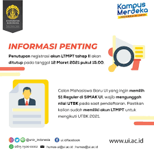 Berikut ini informasi tentang simak ui 2021 yang dirangkum dari twitter dan situs. Simak Ui On Twitter Diingatkan Kembali Bahwa Skor Utbk Wajib Diperlukan Sebagai Syarat Pendaftaran Simak Ui S1 Reguler Segera Tuntaskan Pendaftaran Akun Ltmpt Sebelum Ditutup Pada Tanggal 12 Maret Mendatang Https T Co Ascbdop00p