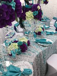Peacock Theme Purple Turquoise Wedding Purple Wedding Decorations Purple And Silver Wedding