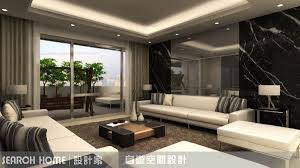 本案客廳沙發背牆就使用黑雲石材搭配鏡面 展現空間的大器氣質 黑雲石是大理石的一種 烏黑光亮的石材底面之上有著自然的白色紋理 可以為空間帶來沉穩又高貴的氣氛 outdoor furniture sets outdoor furniture home decor