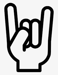 Set of vector symbols related. Png File You Rock Hand Sign Transparent Png 698x980 Free Download On Nicepng