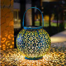 Produce intense broadcast quality light that is ideal for huge live outdoor events. Globrite Solar Lantern Light Outdoor Hanging Garden Lights Metal Lamp For Patio Outside Or Table Blue Turquoise Buy Online In Bahamas At Bahamas Desertcart Com Productid 141480860