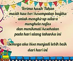 Selamat ulang tahun untuk pribadi yang lemah ini. 5. Ucapan Selamat Ulang Tahun Untuk Diri Sendiri Nusagates