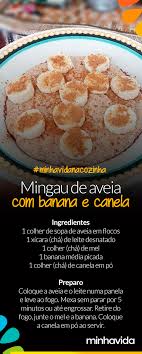 Mingau De Aveia Banana E Canela Receitas Receitas De Mingau De Aveia Sopas Receitas