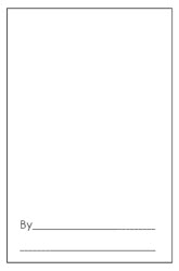 Choose one version of cover templates: Book Templates Worksheets