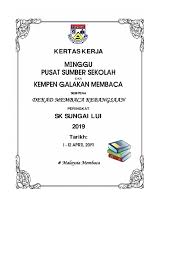 Download as pptx, pdf or read online from scribd. Kertas Kerja Minggu Pss Dan Kempen Galakan Membaca 2019 Anyflip