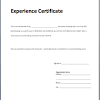 How to write an application askng for experience certificate? 1