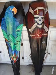 Hand Painted Palm Tree Husks Palm Frond Art Palm Tree Art Palm Fronds