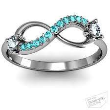 Beautiful Color And I M Obsessed With The Infinity Sign Not For Wedding Ring But If I Ever Got A Promise Ring Jewelry Birthstone Jewelry Personalized Jewelry