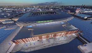 Everton stadium progress unaffected by failed commonwealth bid. Everton Reveal Final Designs For New Stadium On Liverpool S Waterfront Soccerbible