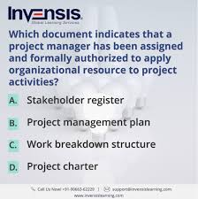 Which Document Indicates That A Project Manager Has Been Assigned And Formally Authorized To Apply Organization Project Charter How To Apply Project Management