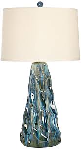 Salt Water Taffey Turquoise Blue Ceramic Table Lamp 8k042 Lamps Plus Ceramic Table Lamps Lamp Table Lamp