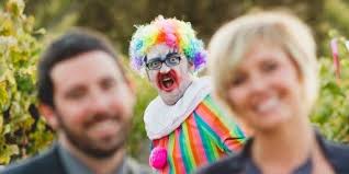 Man Told to Attend Wedding As a Drunk Clown, and Viral Photos Deliver