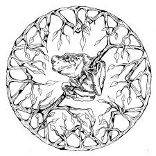 Tree Frog Mandala Coloring Page Frog Coloring Pages Animal Coloring Pages Mandala Coloring Pages