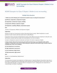 As a subject it is being. Ncert Exemplar Class 9 Science Solutions Chapter 1 Matter In Our Surrounding