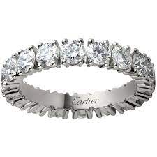 Cartier Medium Platinum And Diamond Cartier Destinee Ring 25 455 Liked On Polyvore Wedding Ring Diamond Band Cartier Wedding Rings Platinum Wedding Rings