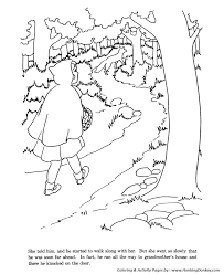 Little Red Riding Hood Coloring Pages Told The Wolf Where She Was Going Little Red Riding Hood Red Riding Hood Coloring Pages
