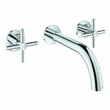 Sind die urgroßväter der modernen waschtischarmaturen und dürfen in einem klassisch gestylten badezimmer, wie man es z.b. Grohe Atrio 3 Loch Waschtisch Wandarmatur Insani24 Badshop