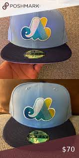Baseball Fitted Hat Hat Club Exclusive Montreal Expos Fitted Hat Grey Uv Brim New Era Accessories Hats Fitted Hats Baseball Fitted Hats Hats