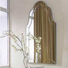 Shop for arched wall mirror online at target. Frameless Silhouette Wall Mirror Beveled Arched Venetian Vanity Bathroom Horchow Ebay
