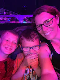 Setting up at Knoebels amusement park