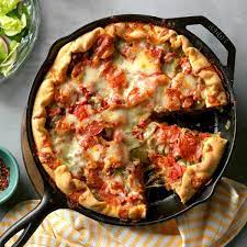 Deep Dish Sausage Pizza Recipe Recipes Deep Dish Pizza Sausage Pizza