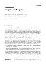 Integrated pest management is a system of controlling pest in which pests are identified, action. Pdf Integrated Pest Management