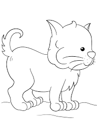 What colors will you use to make this adorable little kitten colorful? Lovely Kitten Coloring Page Free Printable Coloring Pages For Kids