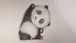 Blend in the shadows and your background. How To Draw Cute Baby Panda Cute Panda Pencil Drawing Youtube