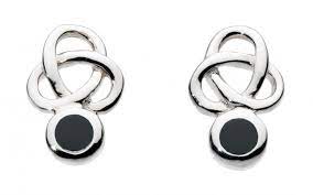 Sterling Silver Small Trilogy Studs Celtic Earrings Designer Silver Jewellery Stud Earrings